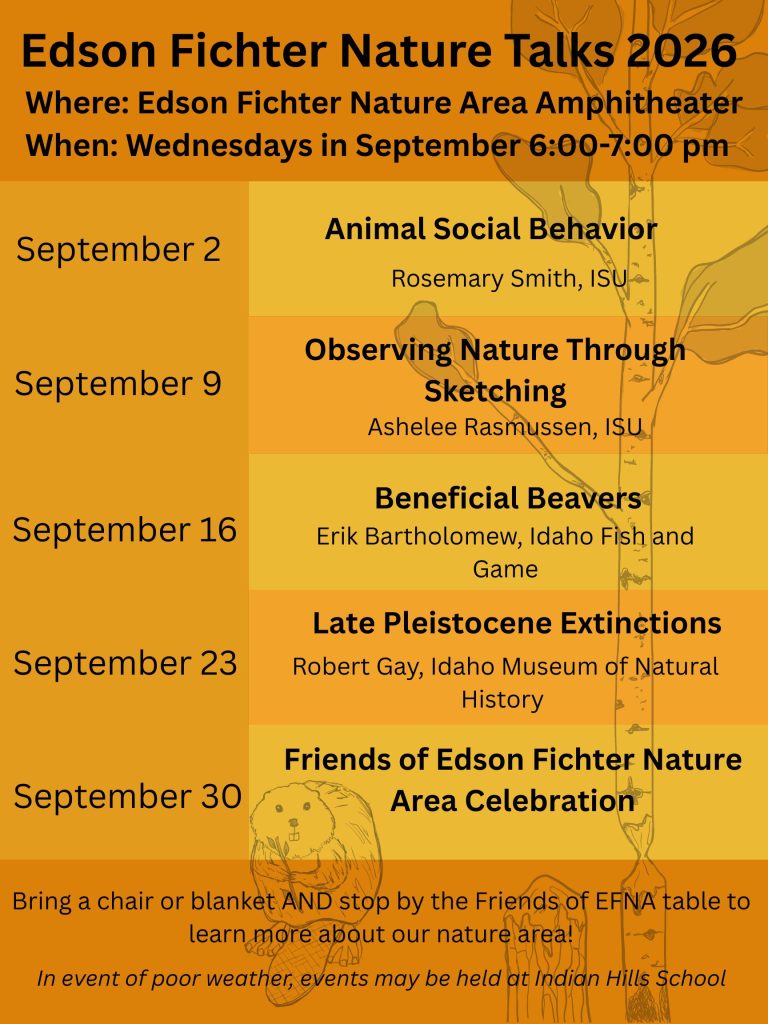 Edson Fichter Nature Talks poster